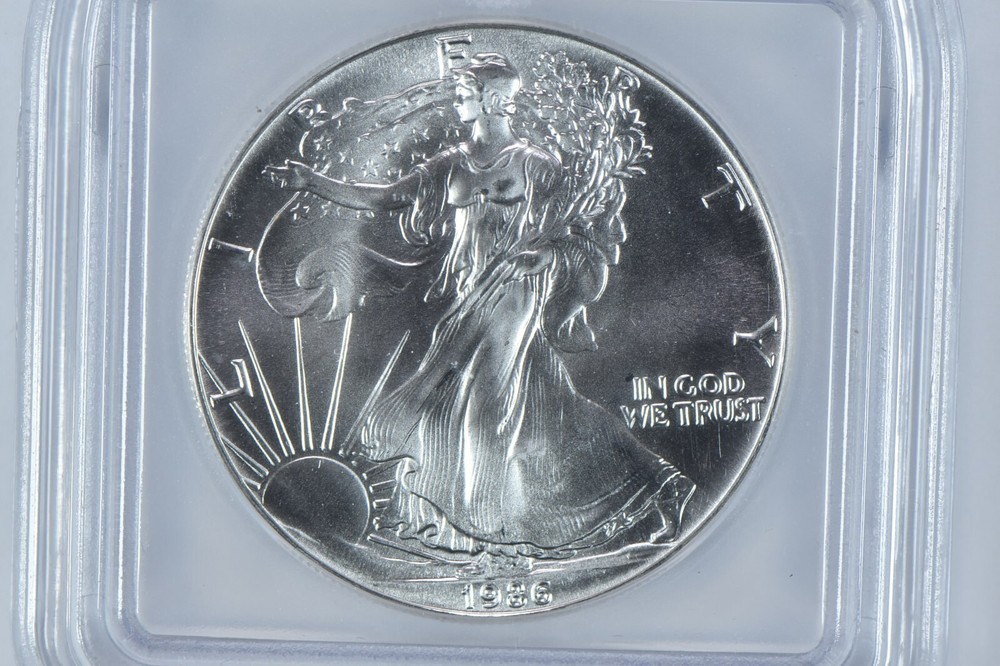 1986 American Silver Eagle MS69 ICG