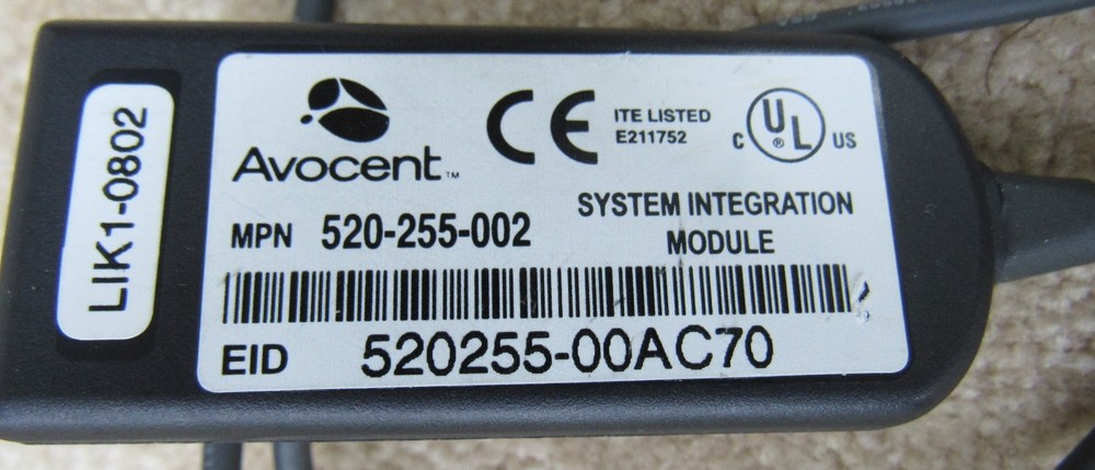 Avocent 520-255-002 KVM IP Console Switch System Integration Module PS/2