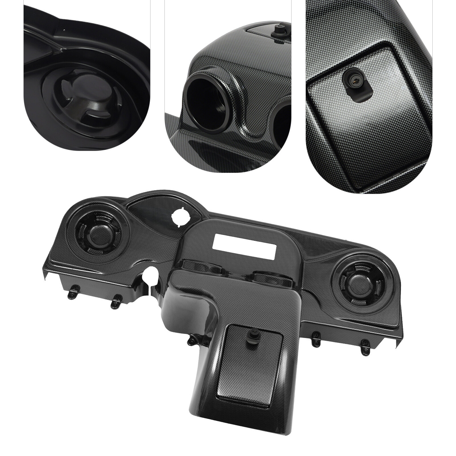 Carbon Fiber Color Dashboard Console Panel For 2008-Up EZGO RXV Models New