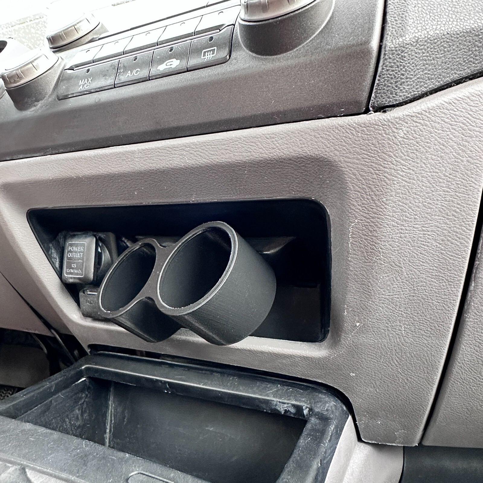 GAUGE POD MOUNT FITS 2006-2011 CIVIC 8TH GENERATION DUAL 52MM LOWER CENTER CUBBY