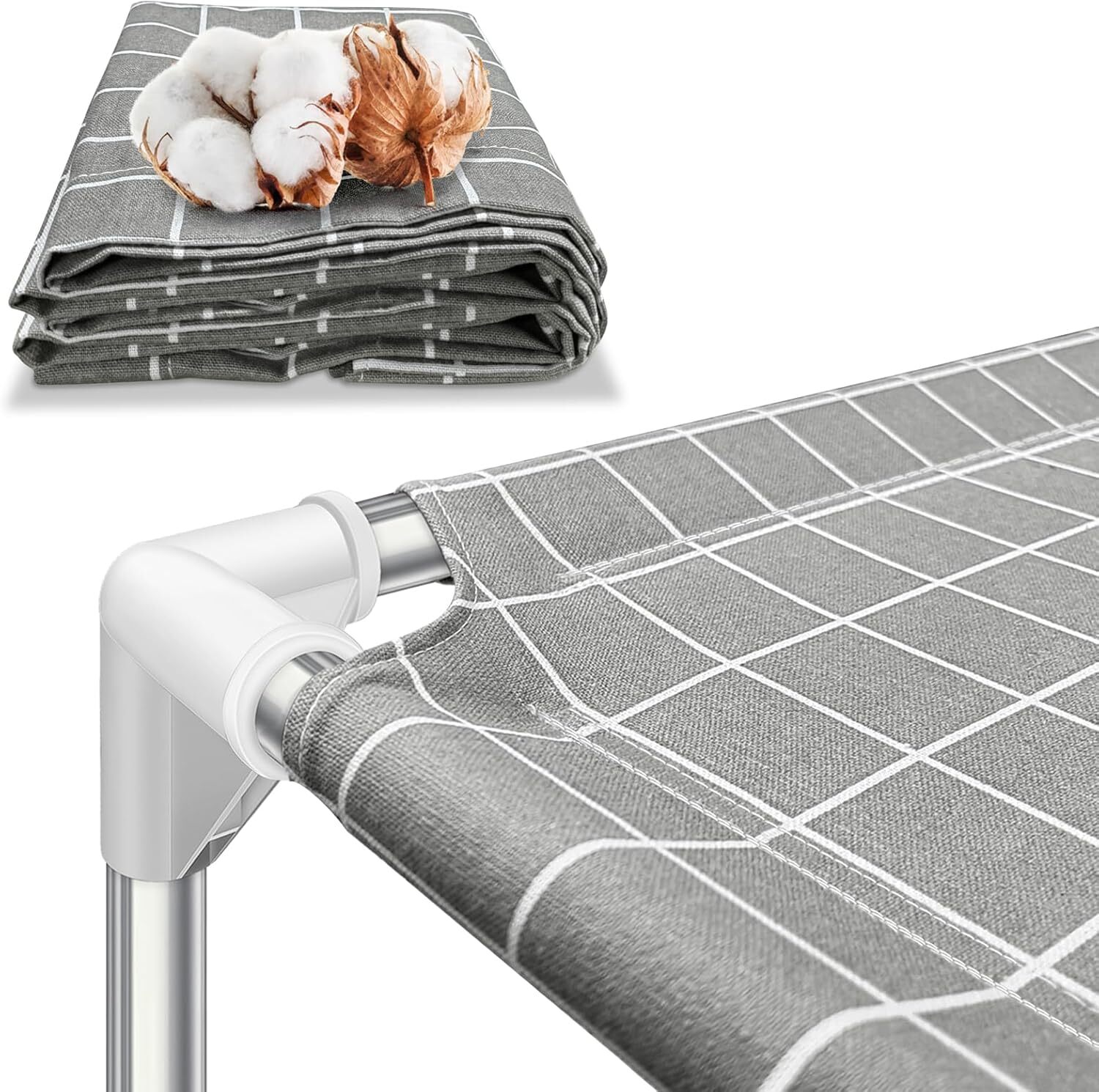 Elevated Pet Bed Dog Cot- Pet Bed for Small Dogs | Raised Dog Bed for Indoor and