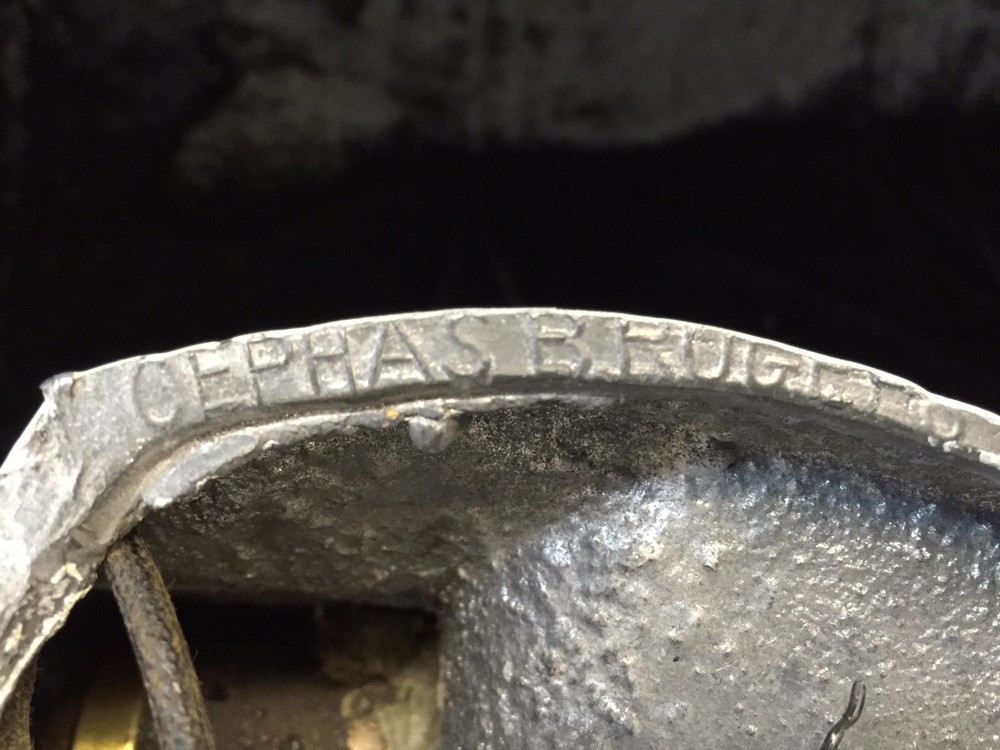 Vintage Cephas CB Rogers Cast Aluminum Wall Light w/Pull Chain