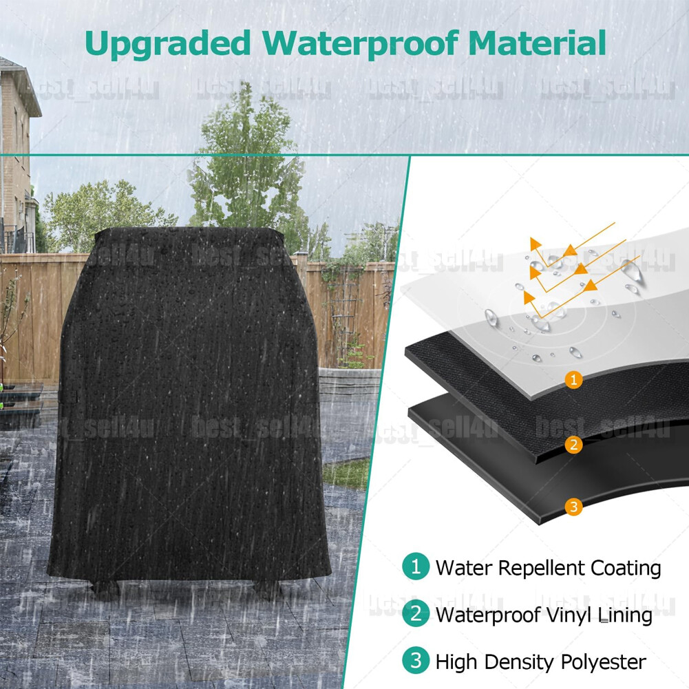 Heavy Duty Waterproof Gas 2 Burner Grill Cover UV Resistant Barbecue Cover 30''