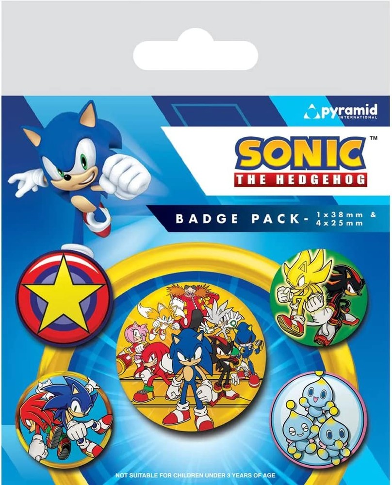 Sonic The Hedgehog (Speed Team) Badge Pack