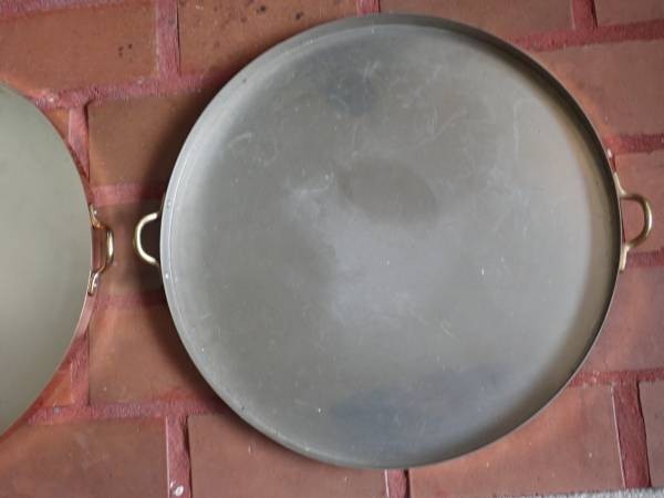 18" Copper Serving Trays, Vintage