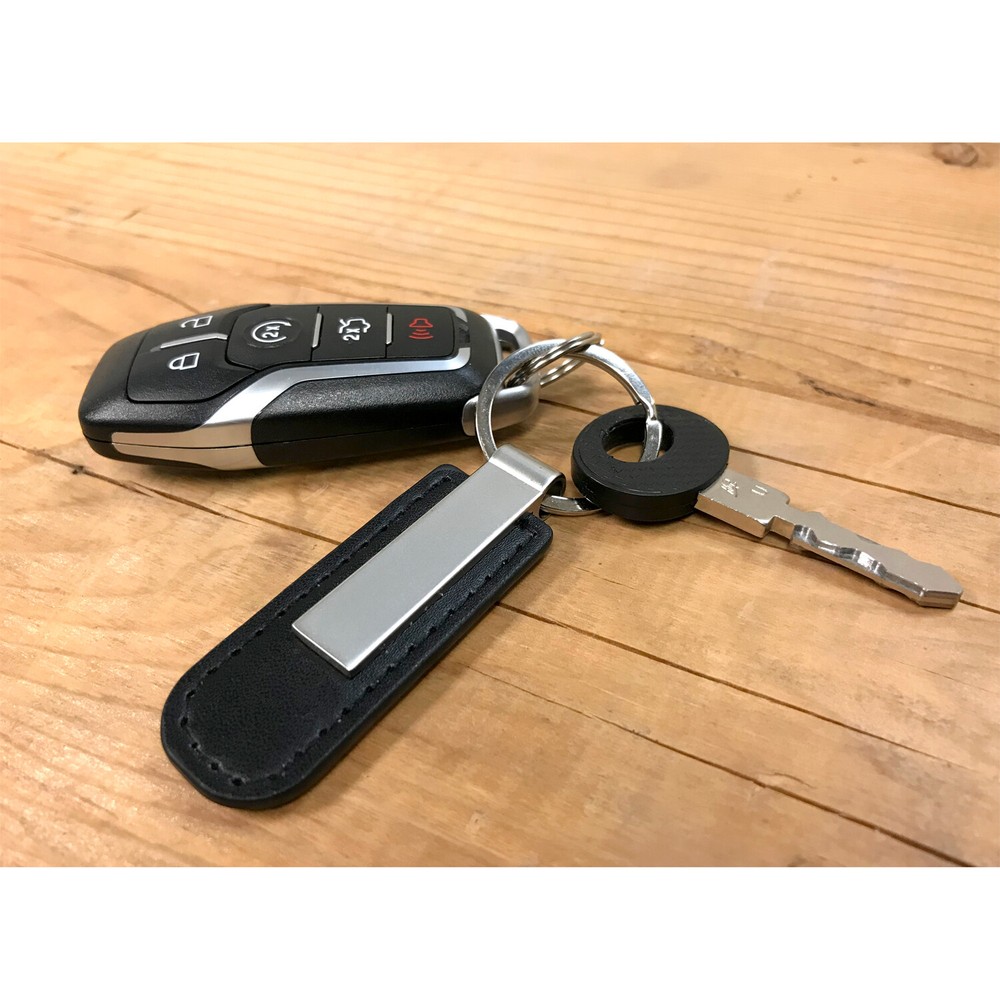 RAM 2500 Black Leather Strap Key Chain Key-Ring