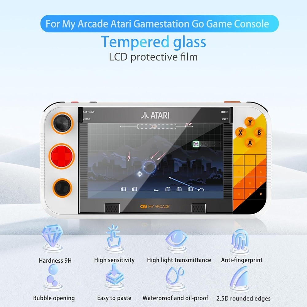 Ultra-Thin Anti-Fingerprint Screen Protector for Atari Gamestation Go, 2-Pack