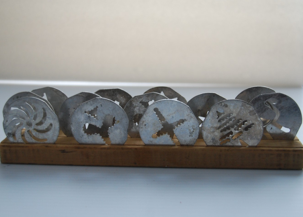 Mirro Cookie Press Discs Aluminum Vintage