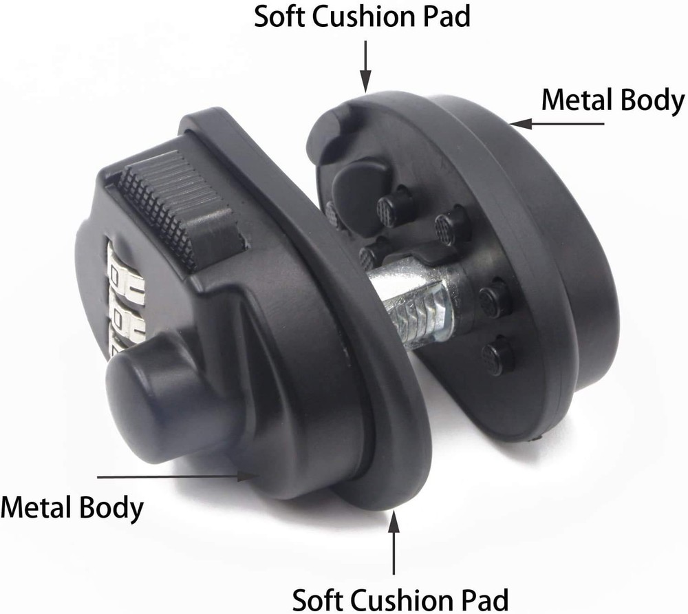 Trigger Lock 3 Digit Combination Lock & Cable Lock Compatible with Many Handg...