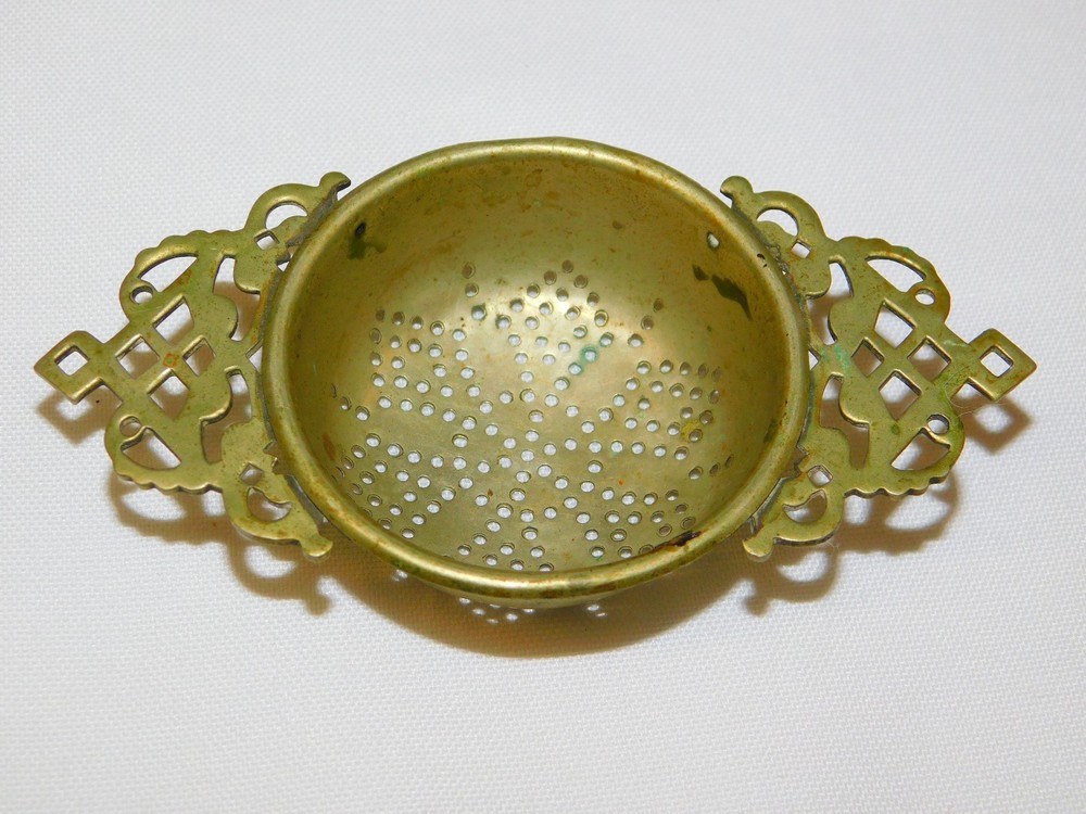 Antique Vintage EPNS Silver Plate Tea Strainer Small