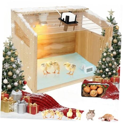 Chicken Brooder Box with Camera : 2.5K HD 5G Chicken Watching Camera,