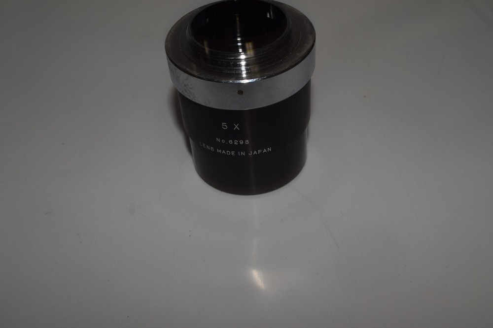 ^^ MICROSCOPE OBJECTIVE LENS 5X NO 6298 (YEE79)