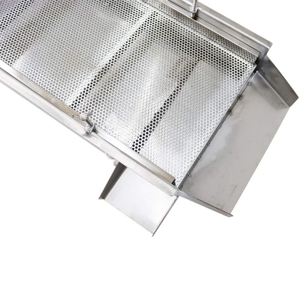 Single Layer Electric Straight Linear Vibrating Sieve Screen 4mm Screen 110V