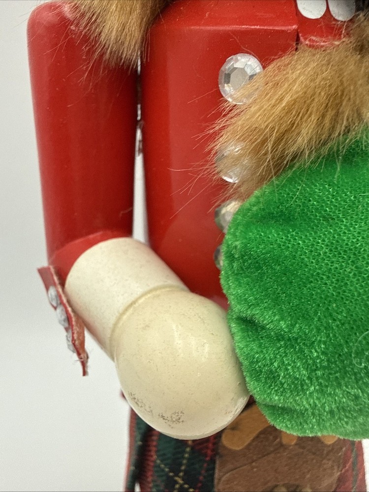 Nutcracker Village 2003 Wooden SCOTSMAN Nutcracker 14” with Box