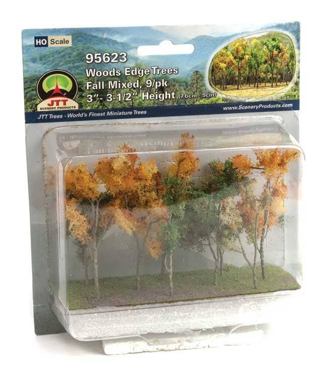 JTT Woods Edge Trees Mixed Fall 3 to 3-1/2in pkg(9) 05 95623