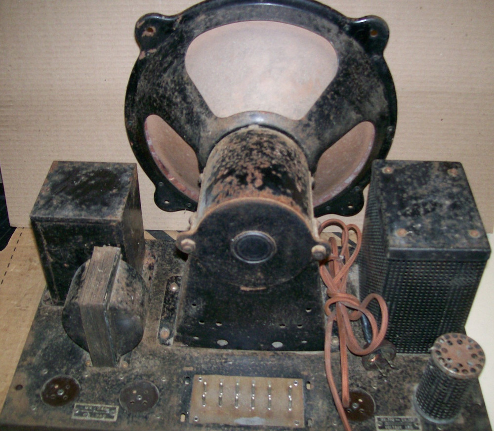 GREBE 1929 Triode tube type amplifier and speaker