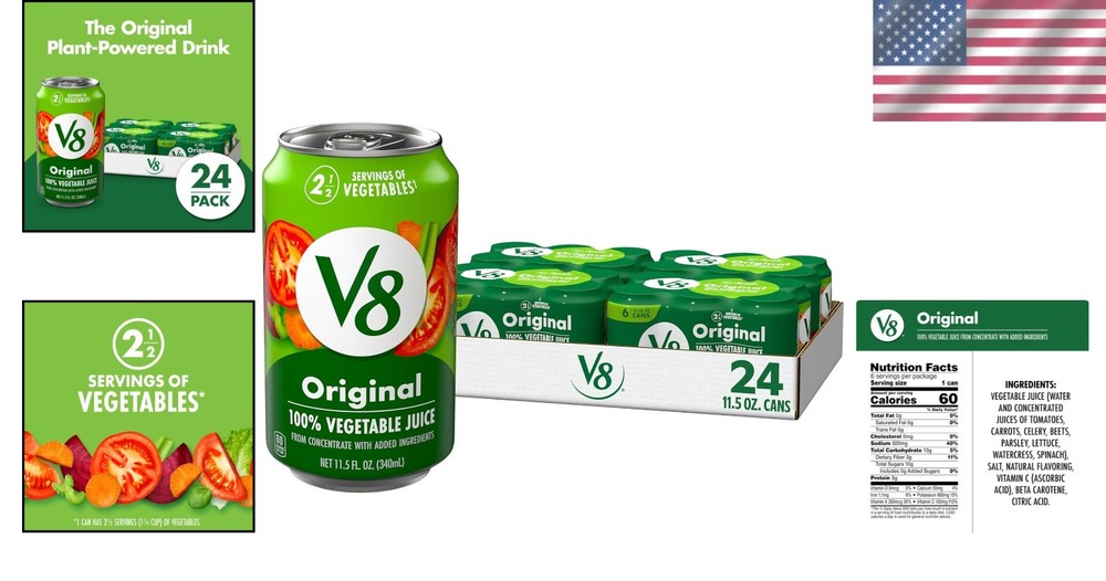 100% Vegetable Juice - 24 Pack