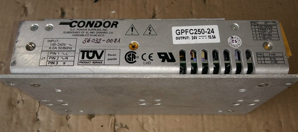 CONDOR GPFC-250-24 PSU for Eco Physics Model CLD 844 CMh Analyzer