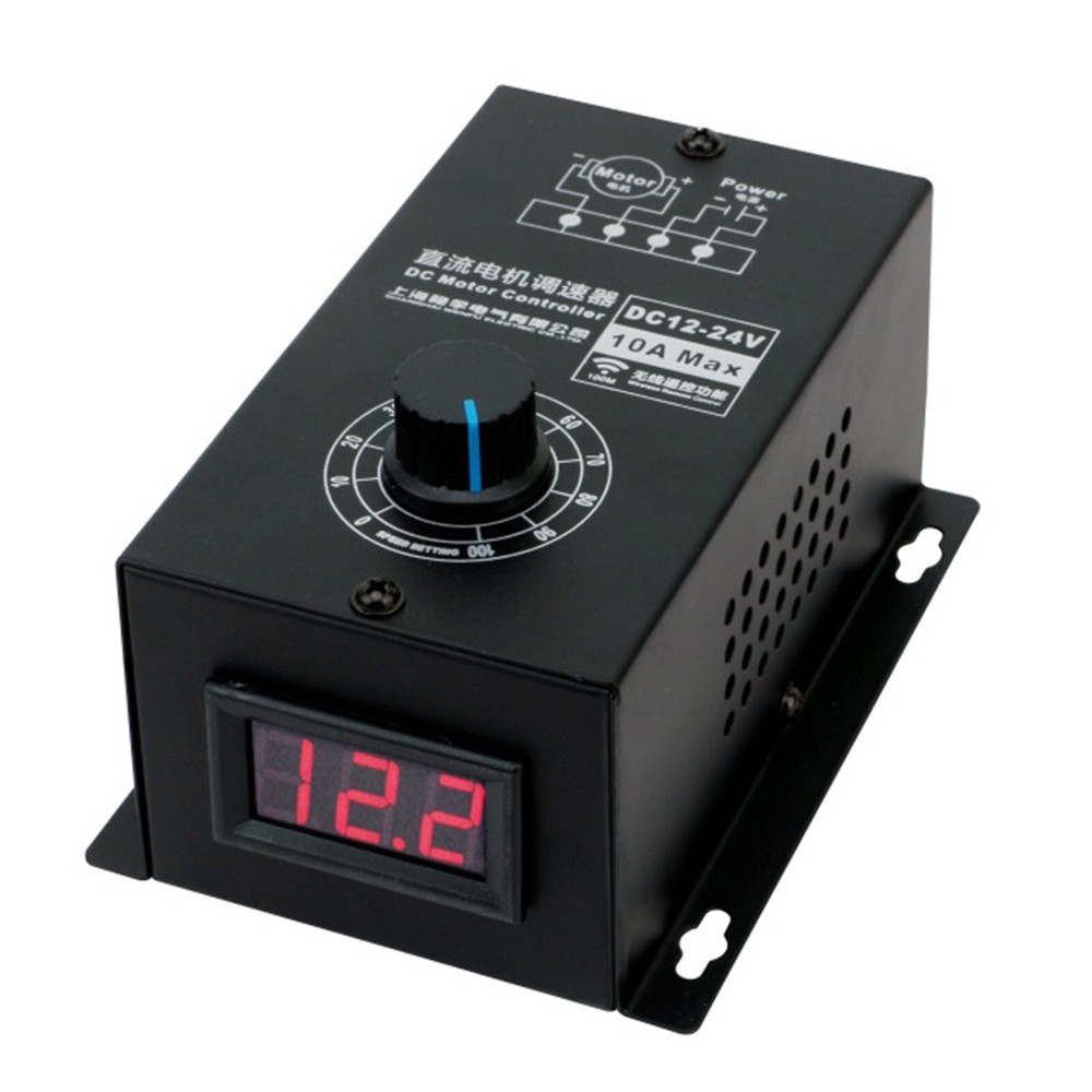 Wireless Remote Control Digital Display DC Motor Speed Controller Speed Switch