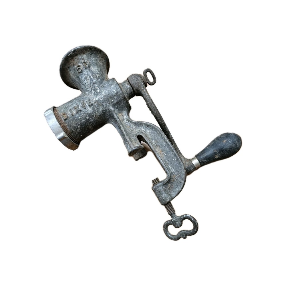 Vintage Dixie Meat Grinder Counter Mounted 5D