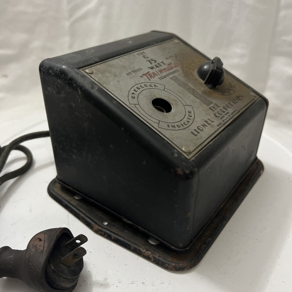 LIONEL TRAIN MASTER TRANSFORMER TYPE Q 75 WATTS UNTESTED