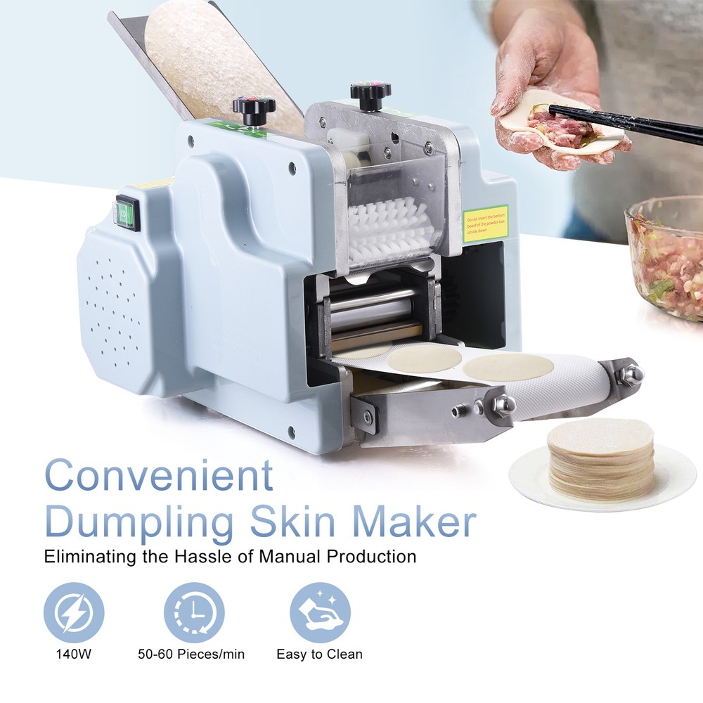 New Electric Dumpling Skin Machine Dumpling Wrapper Maker 60 Pieces/Min 110V