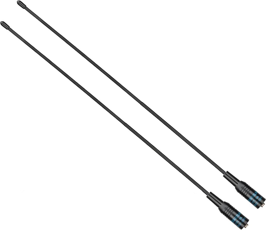 2X ABBREE AM-771 144MHz/222/435MHz Triband Whip Tri Band Antenna for Baofeng 2pc