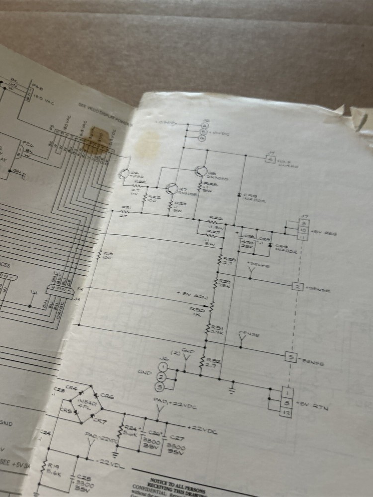 Original Atari PaperBoy Schematic Package Only arcade Video game manual