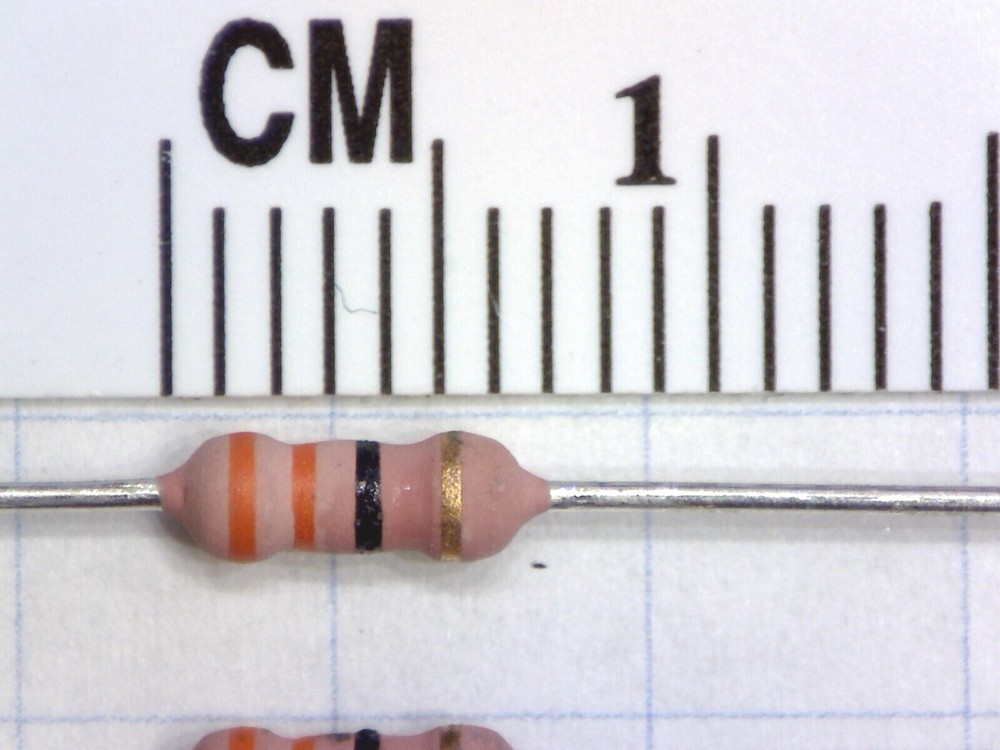 2 pcs Metal Film Resistors, 1W. Select value from pulldown menu