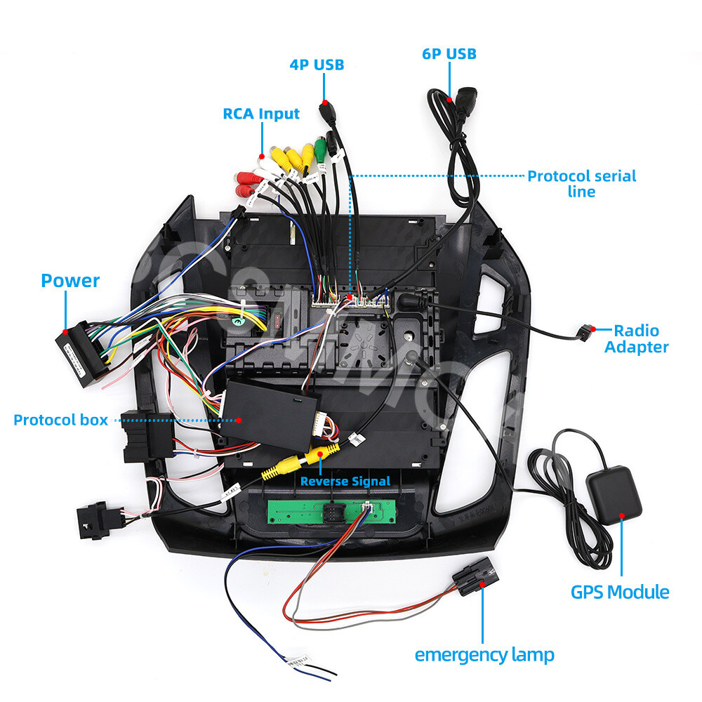 Fit For Ford Transit Connect 2014-2018 For Carplay Stereo Car Radio BT FM W/CAM