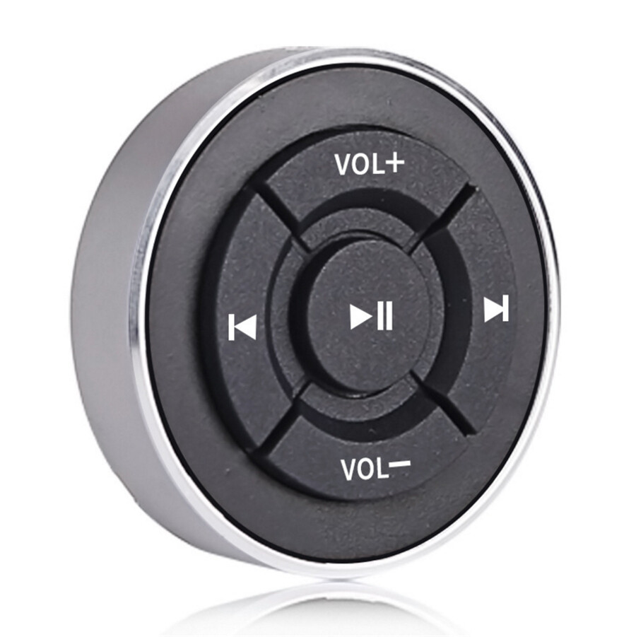 Car Steering Wheel Wireless BT Remote Control Button Music For Android IOS Phone