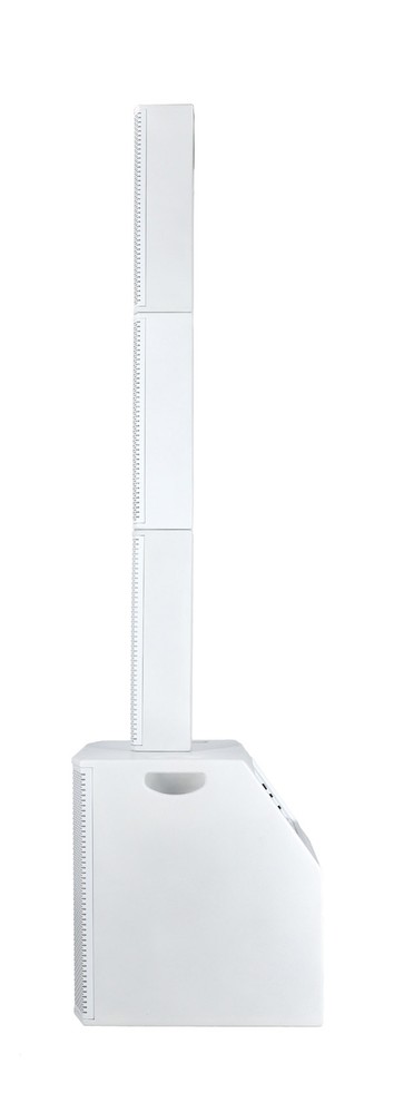 (2) Rockville TITAN ARRAY SYSTEMS Powered Column Array Speaker+10" Subs in White