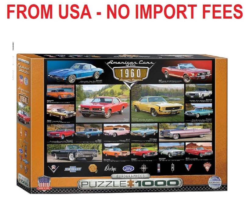 EuroGraphics 1960's Cruisin' Classics Jigsaw Puzzle (1000-Piece)