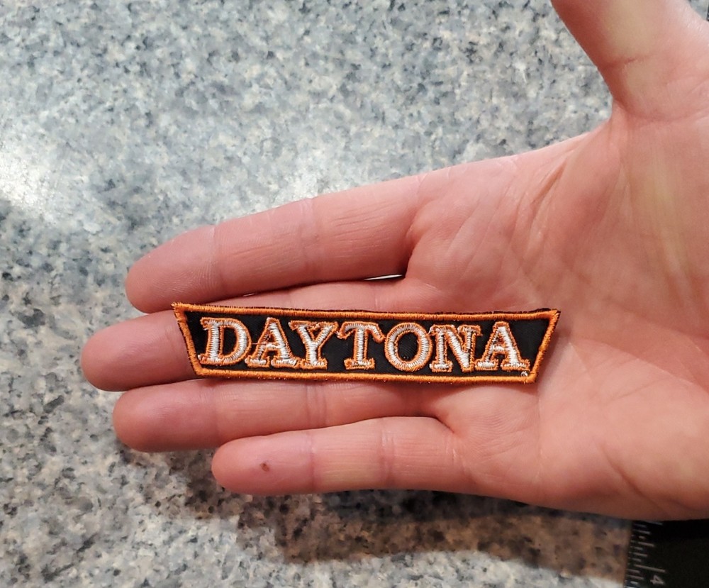 Daytona Patch. Sew On. 4"x .75"