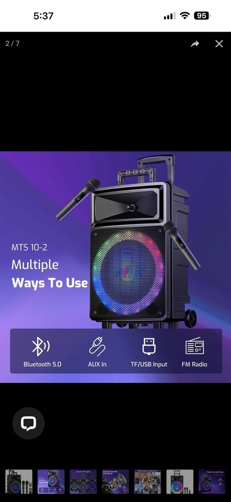 Seenda Wireless Karaoke Machine