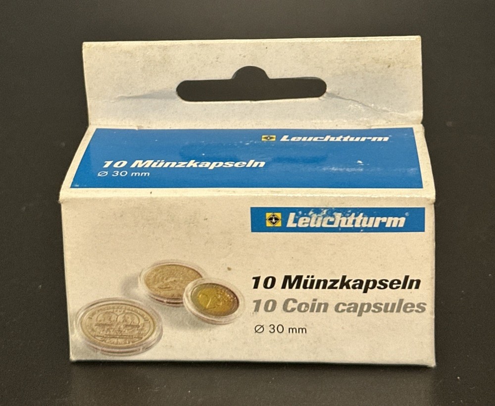 30MM Lighthouse Coin Capsules  (10 per box)