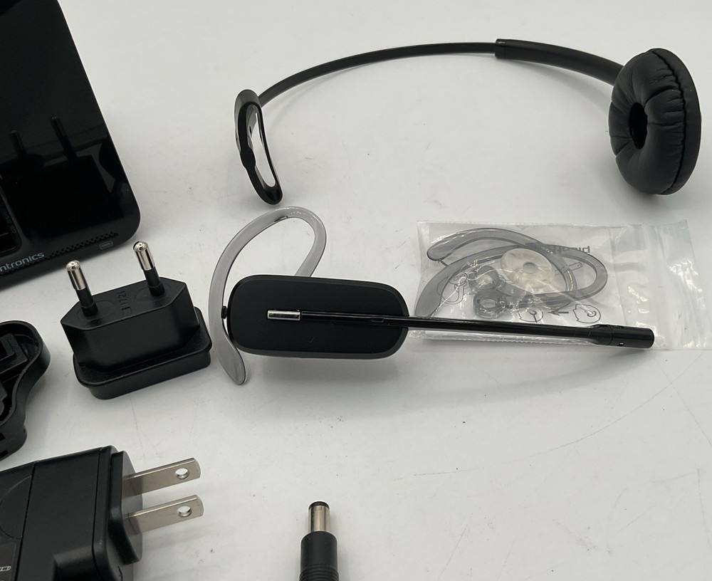 Plantronics C054A Wireless Headset System DECT COMPLETE CLEAN Fast Free Shipping