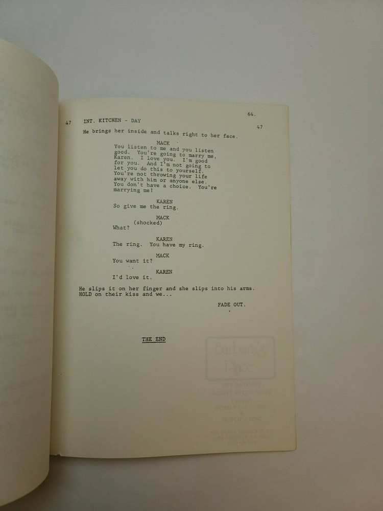 KNOTS LANDING / Joel Steiger 1982 TV Script, Jon Cypher "And Teddy Makes Three"