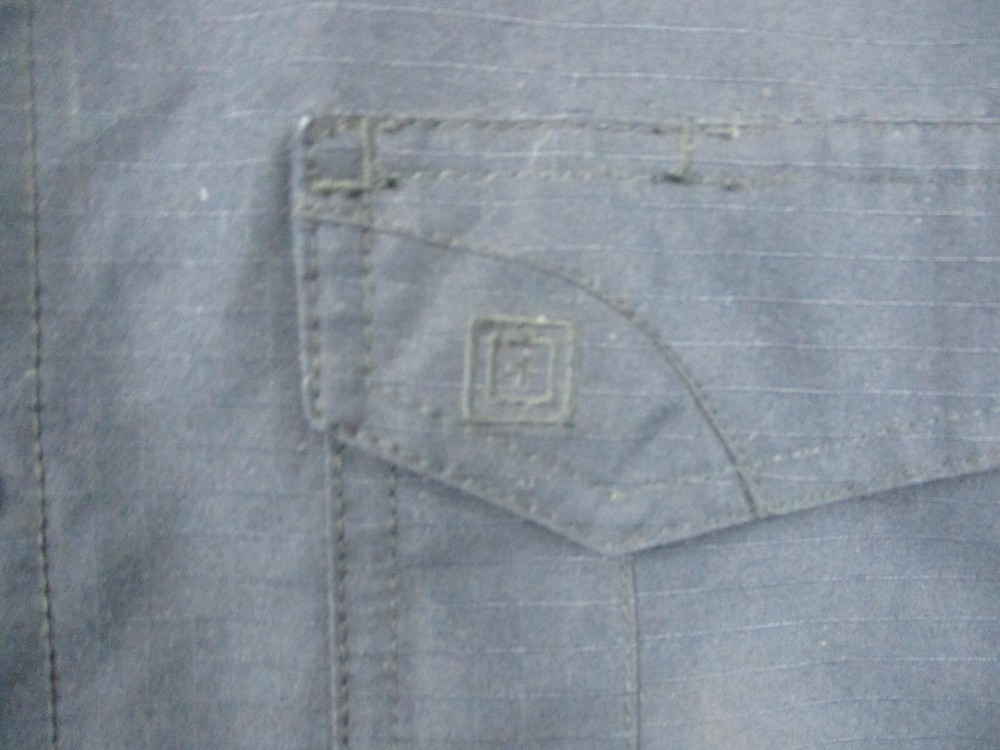 511 Tactical Shirt Medium Navy Blue Button Down Logo