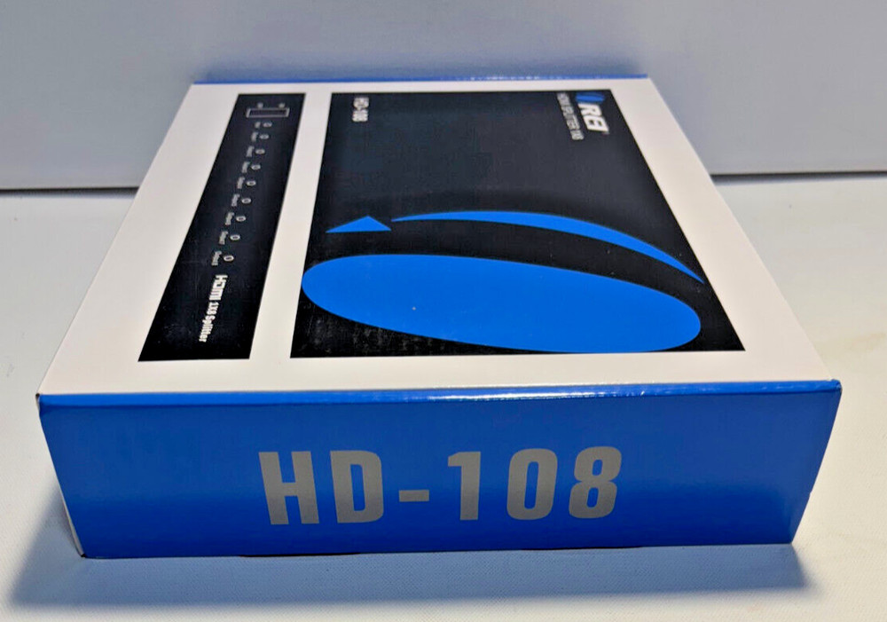 OREI 1X8 HDMI Splitter Version 1.3A/B/C Supported Full 10.2GBPS Support