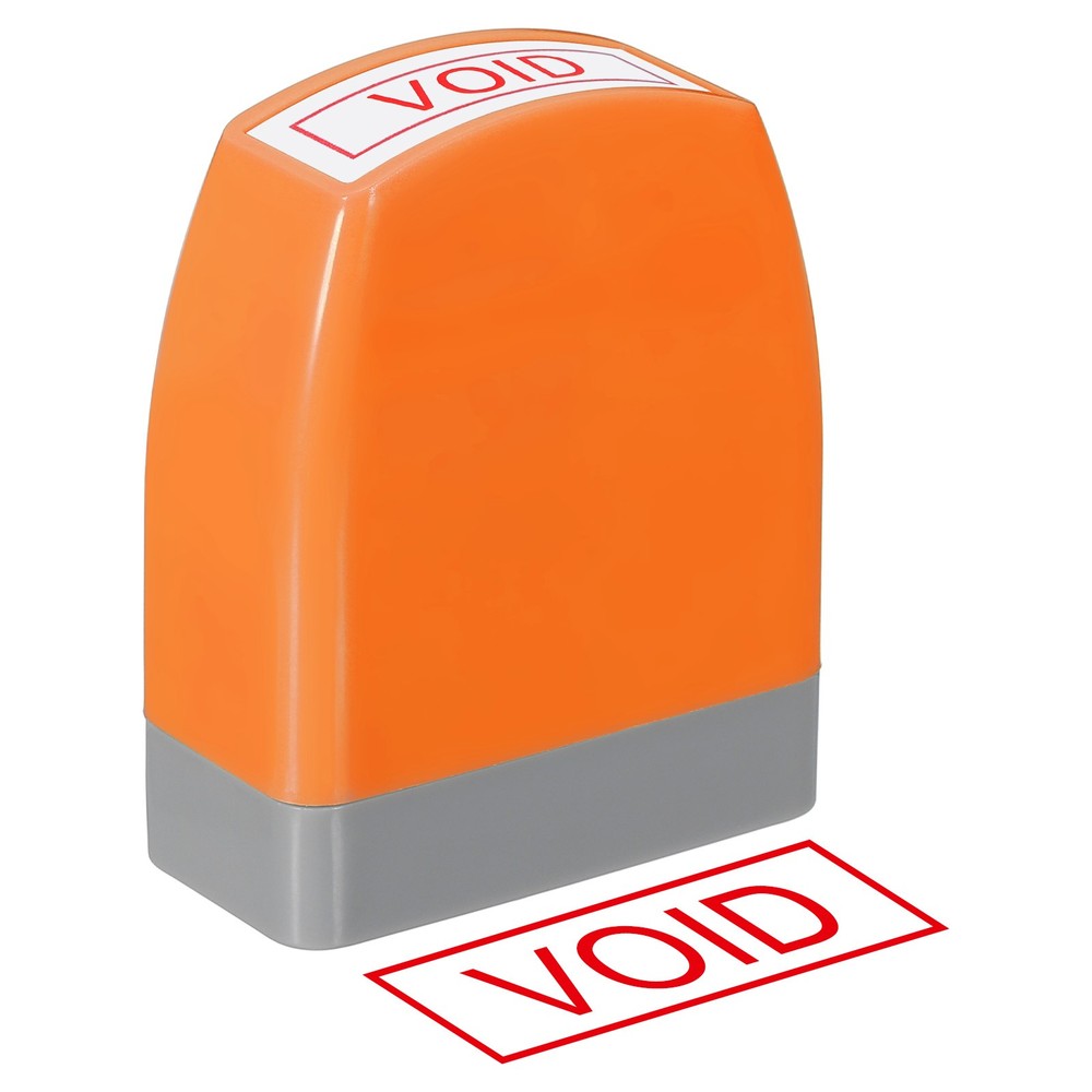 Void Notice Stamp Self Inking, Office Stamps Pre Inked, Orange
