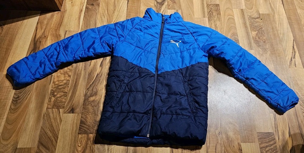 boys medium puma Puffer Jacker Blue