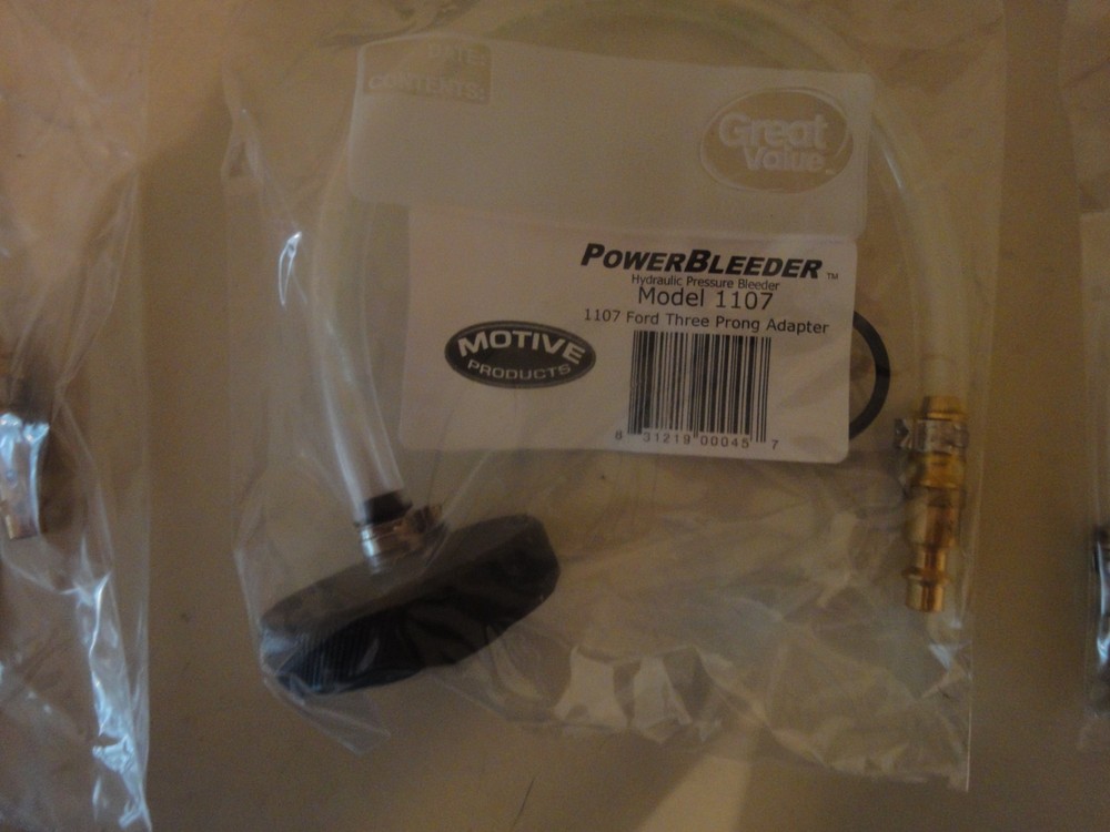 Motive Brake Bleeder Kit 0380 plus additional brake bleed tools