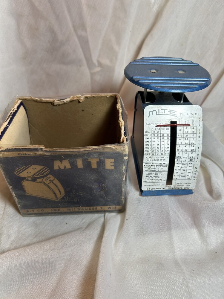 Vintage Mite Postal Scale 16 Ounces 1950’s
