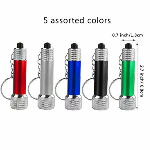 20 Packs Mini LED Flashlights, Bantoye 2.7 Inch Pocket Flashlight Keychain 5