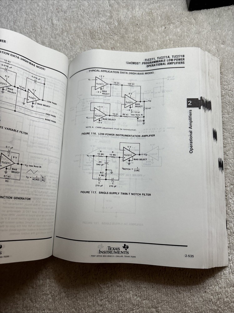 1989 Linear Circuits -Amplifiers Comparators & Special Functions Data Book Vol 1