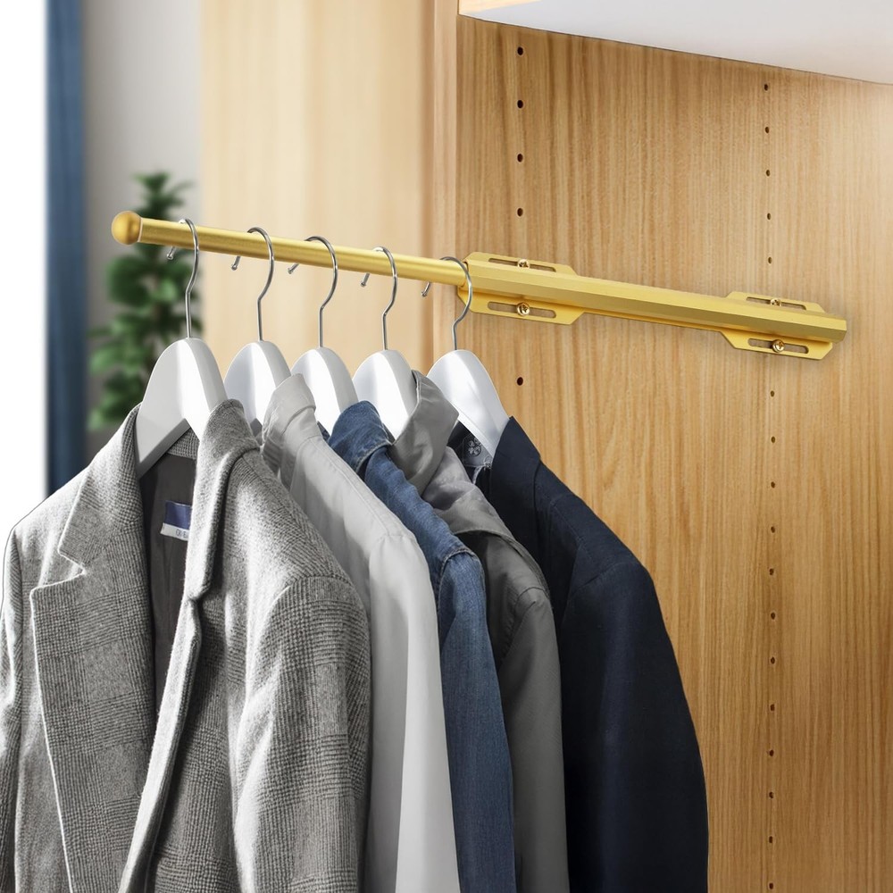 Rod Closet Pull Out 12" Adjustable extending closet rod Standard