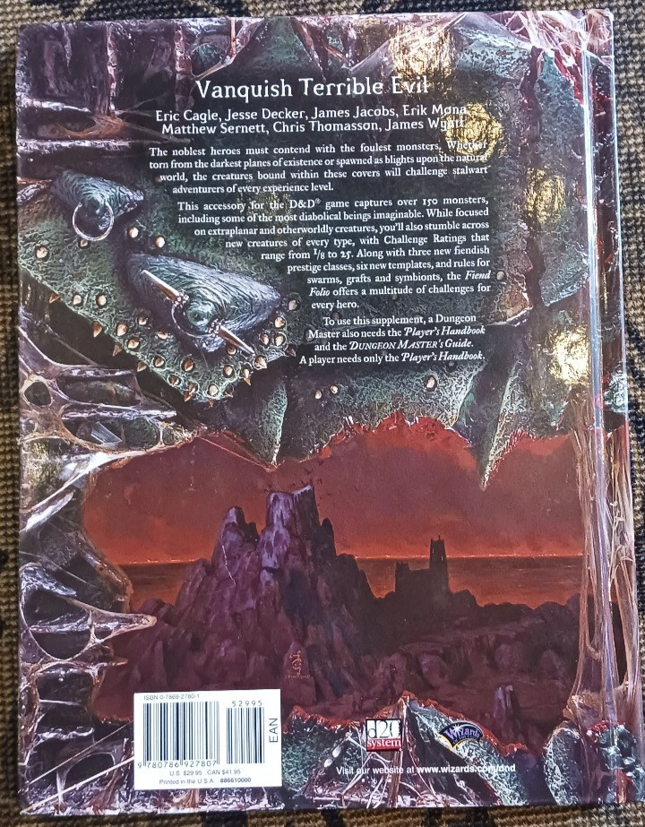 D20 Dungeons and Dragons Fiend Folio