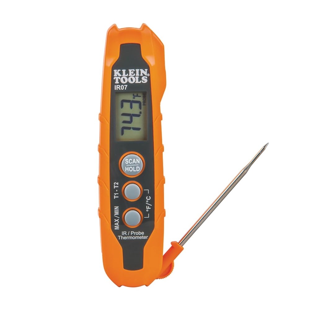 Accurate Infrared and Probe Thermometer with Target Laser – Backlit LCD Display
