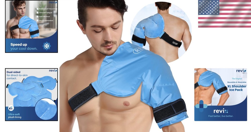 Flexible Shoulder Ice Pack with Long Lasting Relief